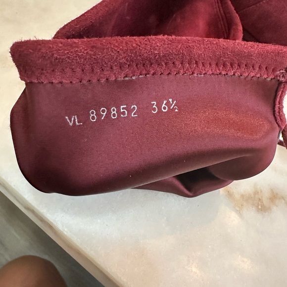 Stuart Weitzman Red Ankle Booties Suede - Picture 5 of 5